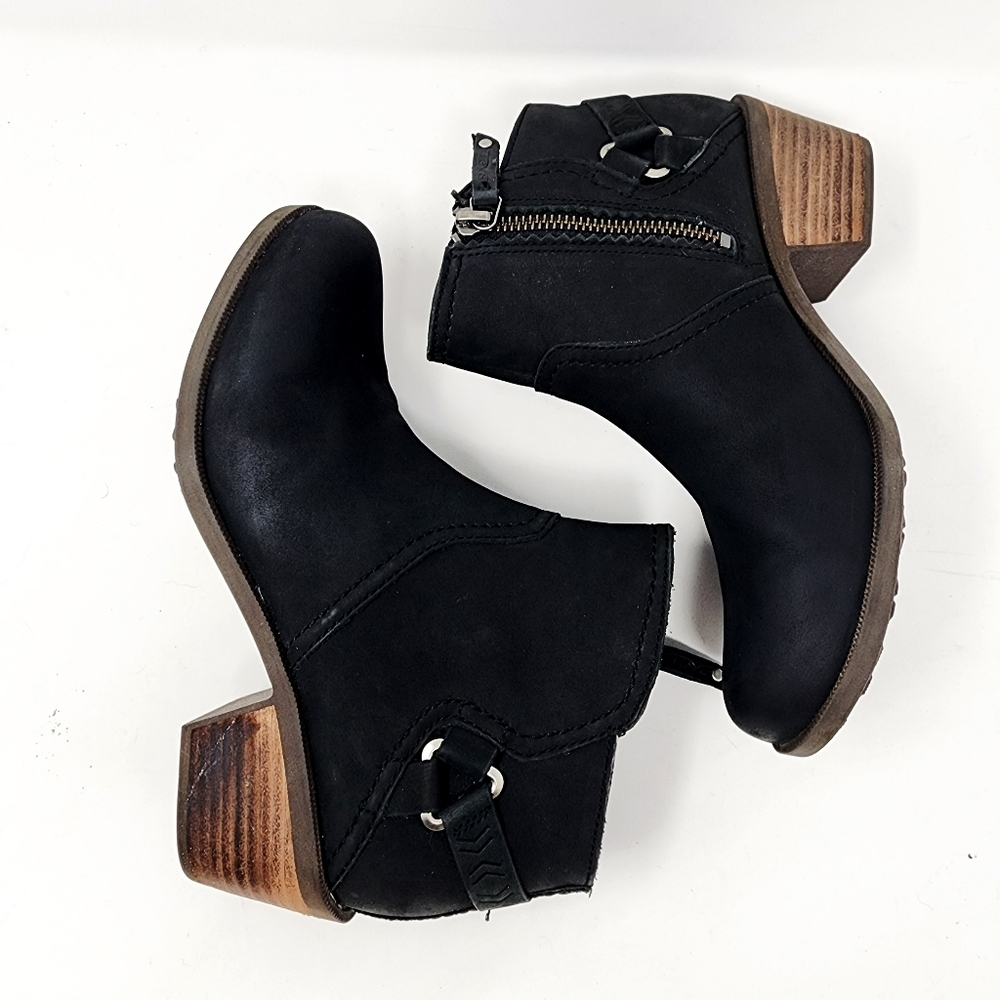 Teva Black Nubuck Ankle Boots Women’s 7 - Picture 4 of 9